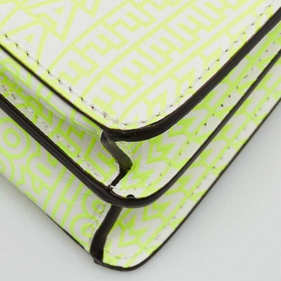 Fendi x Marc Jacobs Neon Yellow Embossed Leather Small Peekaboo Iseeu XCross - Picture 4 of 11